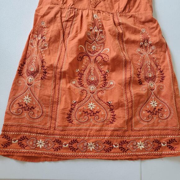 Y2k Babydoll Top Womens Small Boho Embroidered Crochet Sleeveless Fairy Whimsy - Picture 2 of 10